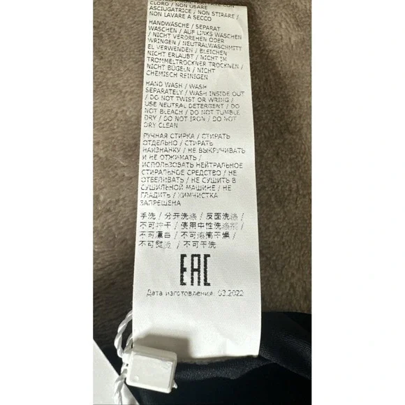 Moschino Swim Women Size 2/Medium Blue Checkered Bikini Bottom Designer Side Tie - Picture 8 of 10